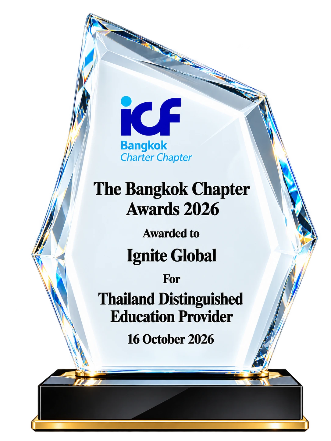 Thailand Distinguished Education Provider Award 2026 presented to Ignite Global